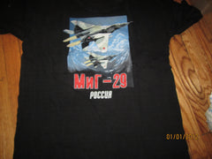 Russian Fighter Jet T Shirt Large