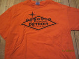 Welcome To Fabulous Detroit Michigan Orange T Shirt Small