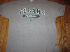 Tulane Football Grey Practice T Shirt XL Champion