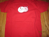 Ghostly International "Cat- Kabuki" Logo Red T Shirt Large