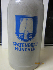 Spatenbrau Munchen Vintage 1 Liter Ceramic Beer Stein Germany