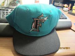 Florida Marlins Two Tone Old Logo Snapback Hat