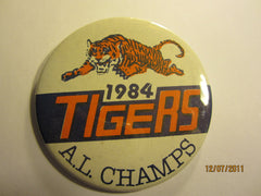 Detroit Tigers 1984 AL Champs 3" Round Pin