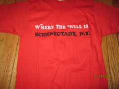 Schnechtady New York Where The Hell Is? Vintage T Shirt Small 80's