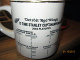 Detroit Red Wings 2002 Stanley Cup Champions Coffee Mug New