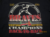 Atlanta Braves Vintage 1992 Western Division Champions T Shirt XL