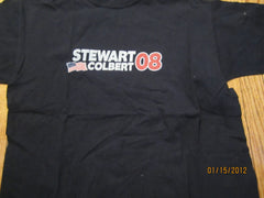 Jon Stewart & Stephan Colbert 2008 T Shirt Large