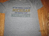 Michigan Wolverines Anti MSU Vintage T Shirt Large