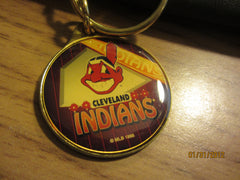 Cleveland Indians Logo Metal Keychain