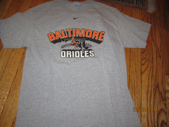 Baltimore Orioles Swinging Bird Logo Grey T shirt Medium Nike