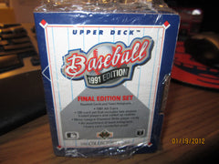 Upper Deck 1991 Final Edition 100 Card Set Sealed
