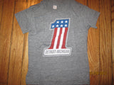 Detroit #1 Old Harley Logo American Apparel T Shirt Kids 12