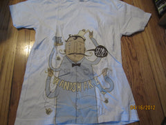 Secret Handshake Large Print Cartoon T Shirt Medium