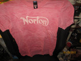 Norton Motorcycles Logo Vintage Fit T Shirt Ladies Small