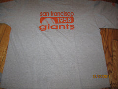 San Francisco Giants 1958 Logo Grey T Shirt XL By Adidas