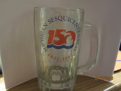 Michigan Sesquicentennial 150th Anniversary Logo Heavy Beer Mug