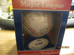 Chicago Cubs 1984 Souvenir Facsimile Signed Baseball + Case New In Box