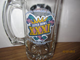 New England Patriots 1997 Super Bowl Heavy Glass Mug