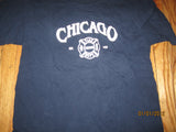 Chicago Fire Department Logo Navy T Shirt Large