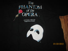 Phantom Of The Opera Panatges Theater Toronto T Shirt XL