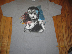 Les Miserables Logo Vintage Grey T Shirt Large