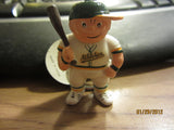 Oakland A's White Jersey L'il Brat Keychain