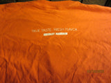 Absolut Mandarin Flavored Vodka Orange T Shirt XL American Apparel