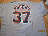 Detroit Tigers #37 Kenny Rogers T Shirt XL Majestic