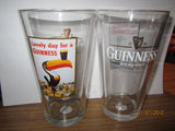 Guinness Old Toucan Ad Pint Glass Ireland Beer Srout Irish