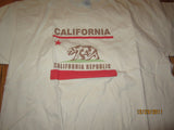 California Republic Logo Cream T Shirt XL