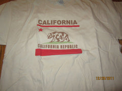 California Republic Logo Cream T Shirt XL