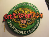 Detroit Tigers 1968 World Champions 30th Anniversary Patch