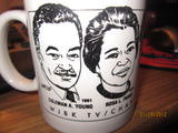 NAACP 1987 Freedom Fund Dinner Coffee Mug Coleman Young Rosa Parks Dertroit