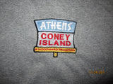 Athens Coney Island Birmingham Michigan Embroidered Logo T Shirt Large