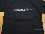 Imported From Detroit Logo Black T Shirt Large Chrysler
