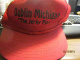 Dublin Michigan "The Jerky Place" Mesh Trucker Red Snapback Hat