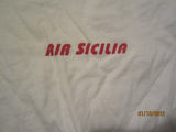 Air Sicilia Airlines White T Shirt XL