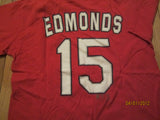 St Louis Cardinals #15 Jim Edmonds T Shirt Medium