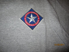 Texas Rangers Embroidered Logo Grey T Shirt Medium