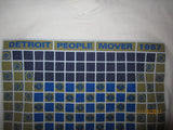 Detroit People Mover 1987 Pewabic Tile Style V Neck T Shirt XL