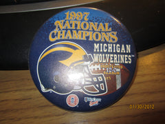 Michigan Wolverines Football 1997 National Champions 3 1/2" Pin