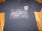 Toledo Mud Hens Distressed Logo Navy T Shirt Medium