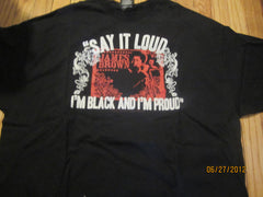 James Brown "Say It Loud...I'm Black & Proud" T Shirt XXXL Zion Funk Soul
