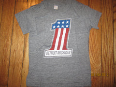 Detroit #1 Old Harley Logo American Apparel T Shirt Kids 10