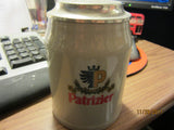 Patrizier Beer Lidded 0.5ltr Ceramic German Beer Stein