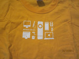 Apple Computers Multiple Choice Yellow T Shirt Large