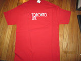 Toronto Life Magazine Logo Red T Shirt Large