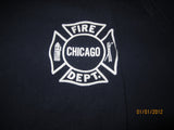 Chicago Fire Department Logo Navy T Shirt XL