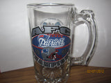 New England Patriots 1997 Super Bowl Heavy Glass Mug