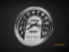 Detroit Michigan Vintage Fit Older Harley Davidson Speedometer T Shirt XL